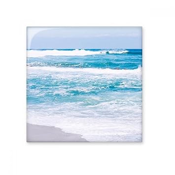 DIYthinker Ocean Water Beach Science Nature Picture Ceramic Bisque Tiles Bathroom Decor Kitchen Ceramic Tiles Wall Tiles L Multi