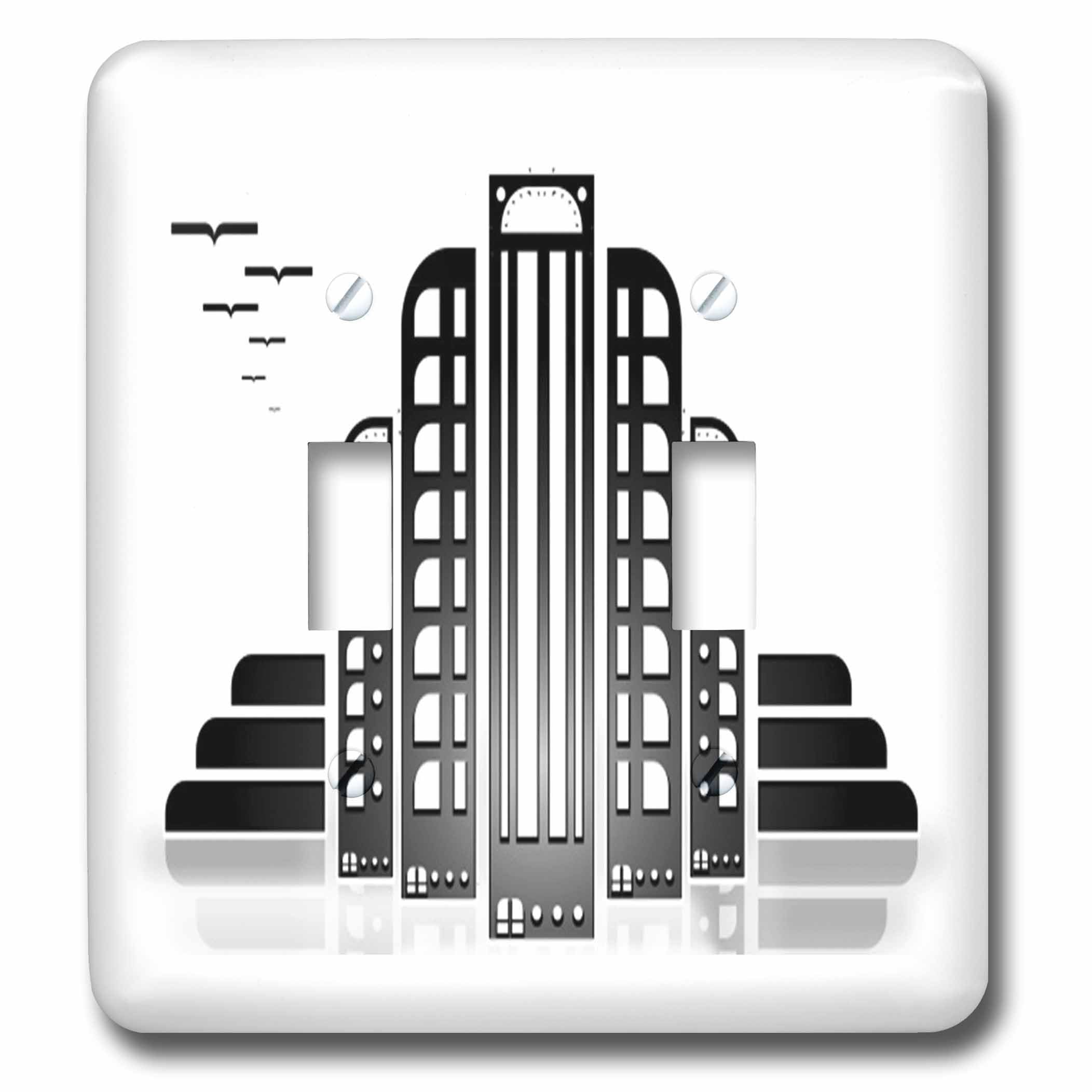 Interruptor de palanca doble para salones elegantes con diseño Art Deco New York