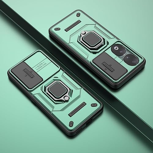 Vista 81 de Compatible con carcasa de soporte Honor 90 5G, con cubierta deslizante para lente de cámara compatible con funda Honor 90 5G REA-AN00 REA-NX9