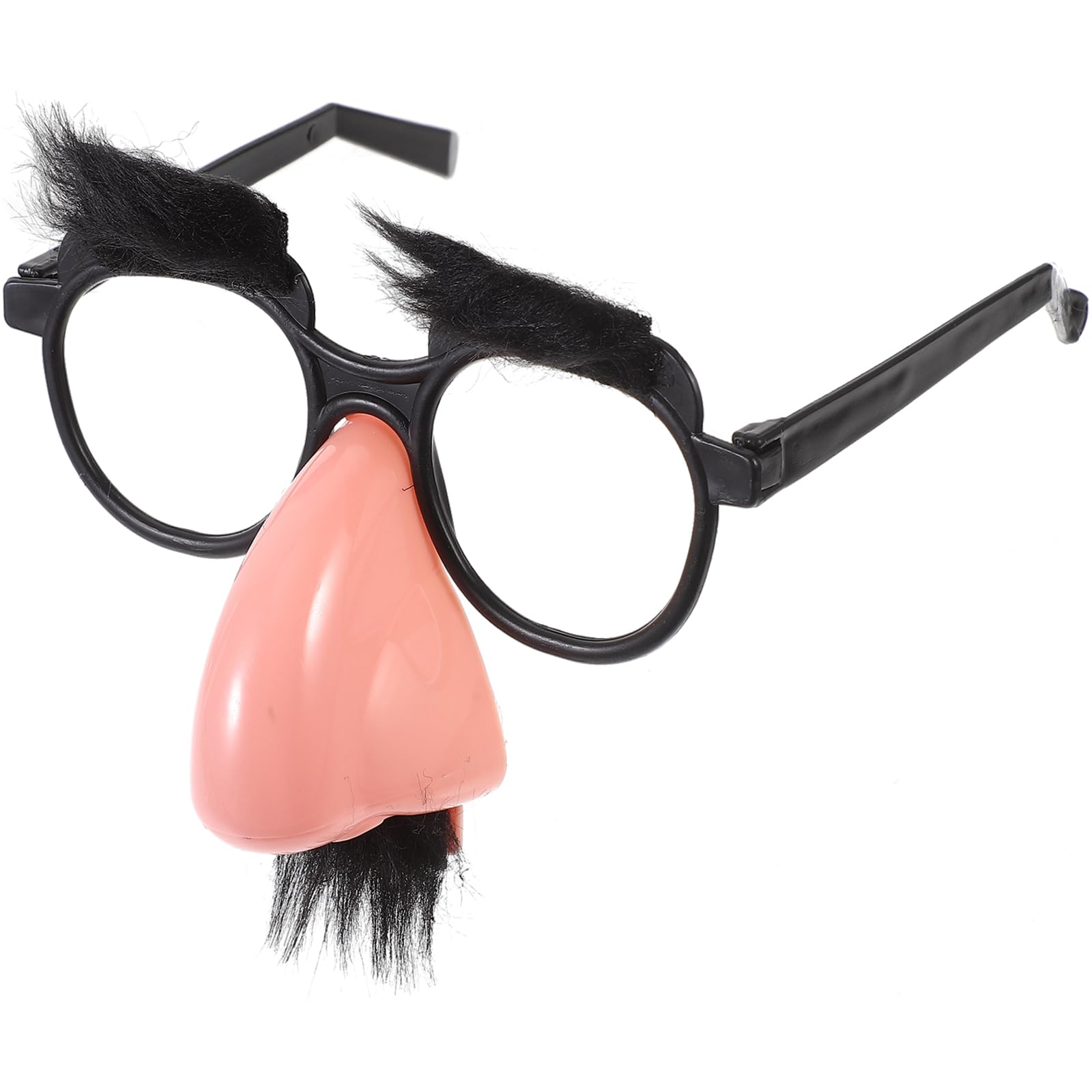 Toyvian 1PC Disguise Glasses with Funny Nose Halloween Costume Party Eye Glasses with Eyebrows and Mustache, Party Prop for Costume Halloween and Birthday Parties