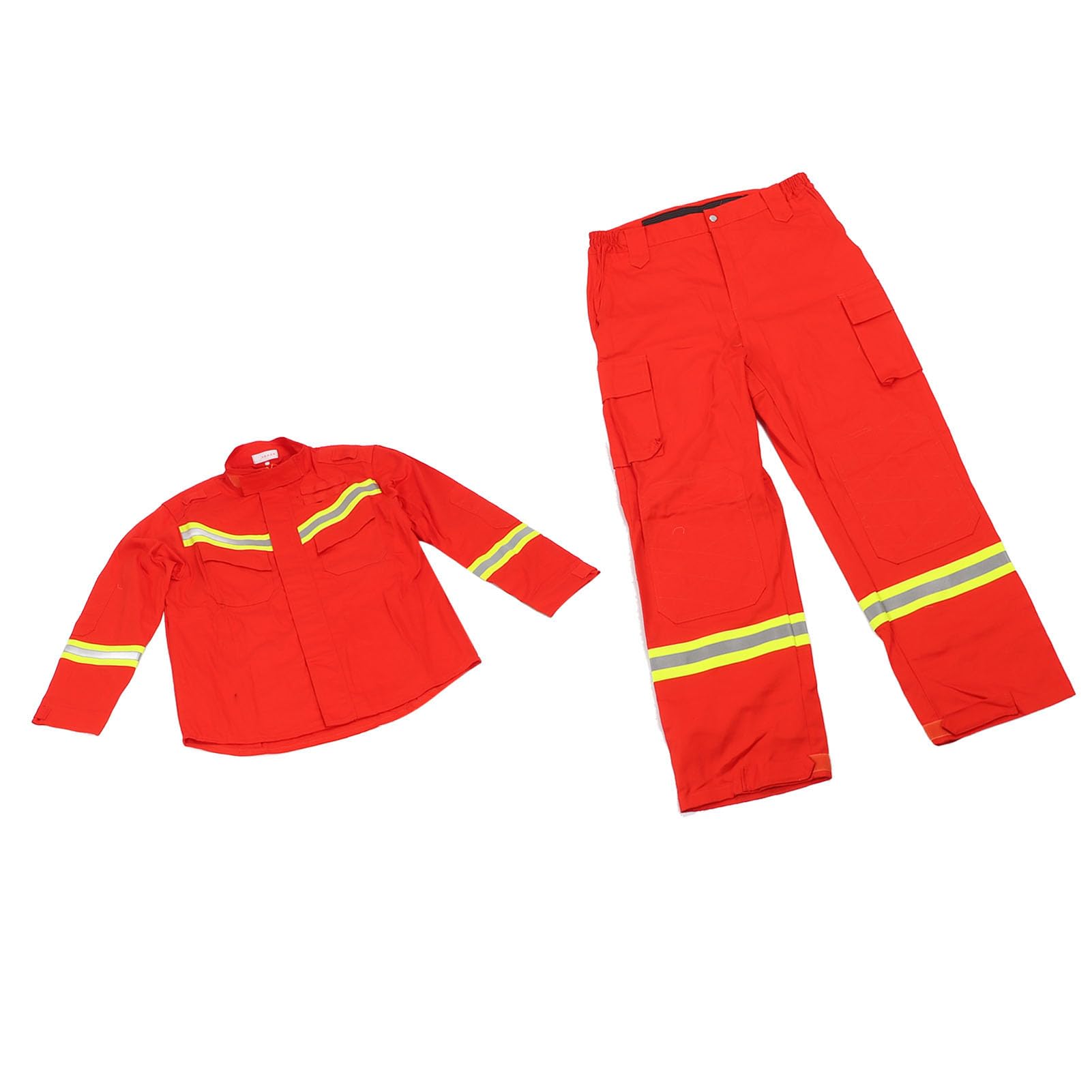 Tuta Vigile del Fuoco Indumenti Protettivi Ignifughi con Calore Elevato, Resistenza Agli Acidi, Caratteristiche Statiche per i Soccorsi di Emergenza (XL (180 cm))