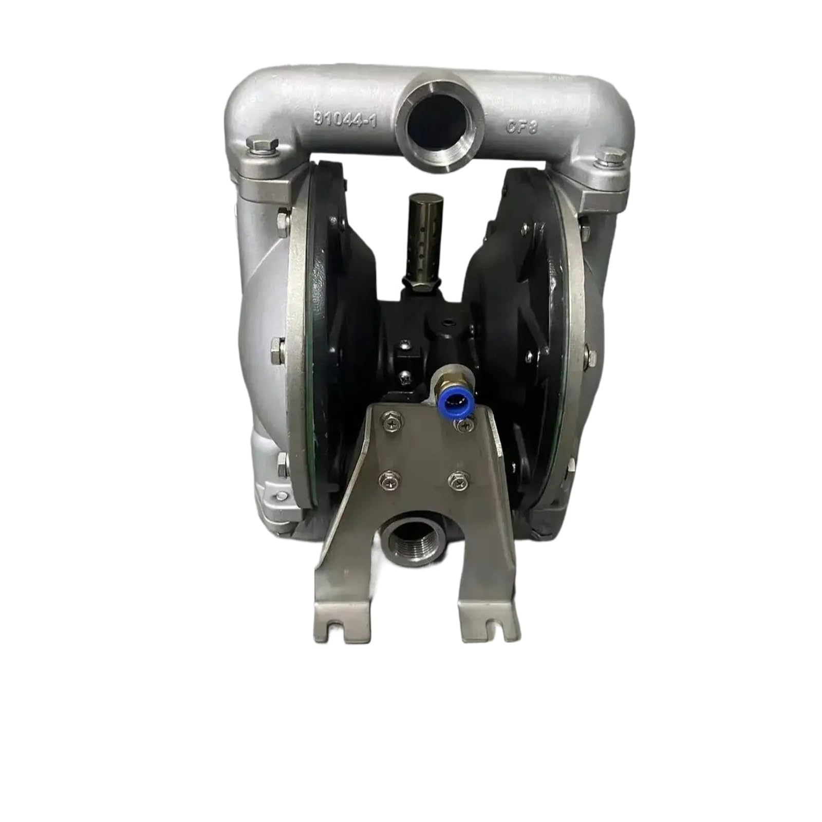 Cudtapi Ptfe Diaphragm 304 Stainless Steel Pneumatic Air Operated Double Diaphragm Pump, Qby4-25 Corrosion-Resistant Self-Priming Sewapump(Ptfe Diaphragm)