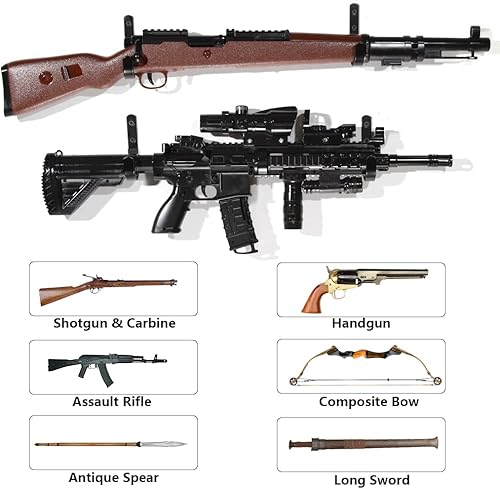 Miniatura 4 de Soporte de pared para armas, soportes horizontales para pistolas para pared, ganchos de metal para escopetas para almacenar rifles, escopetas y
