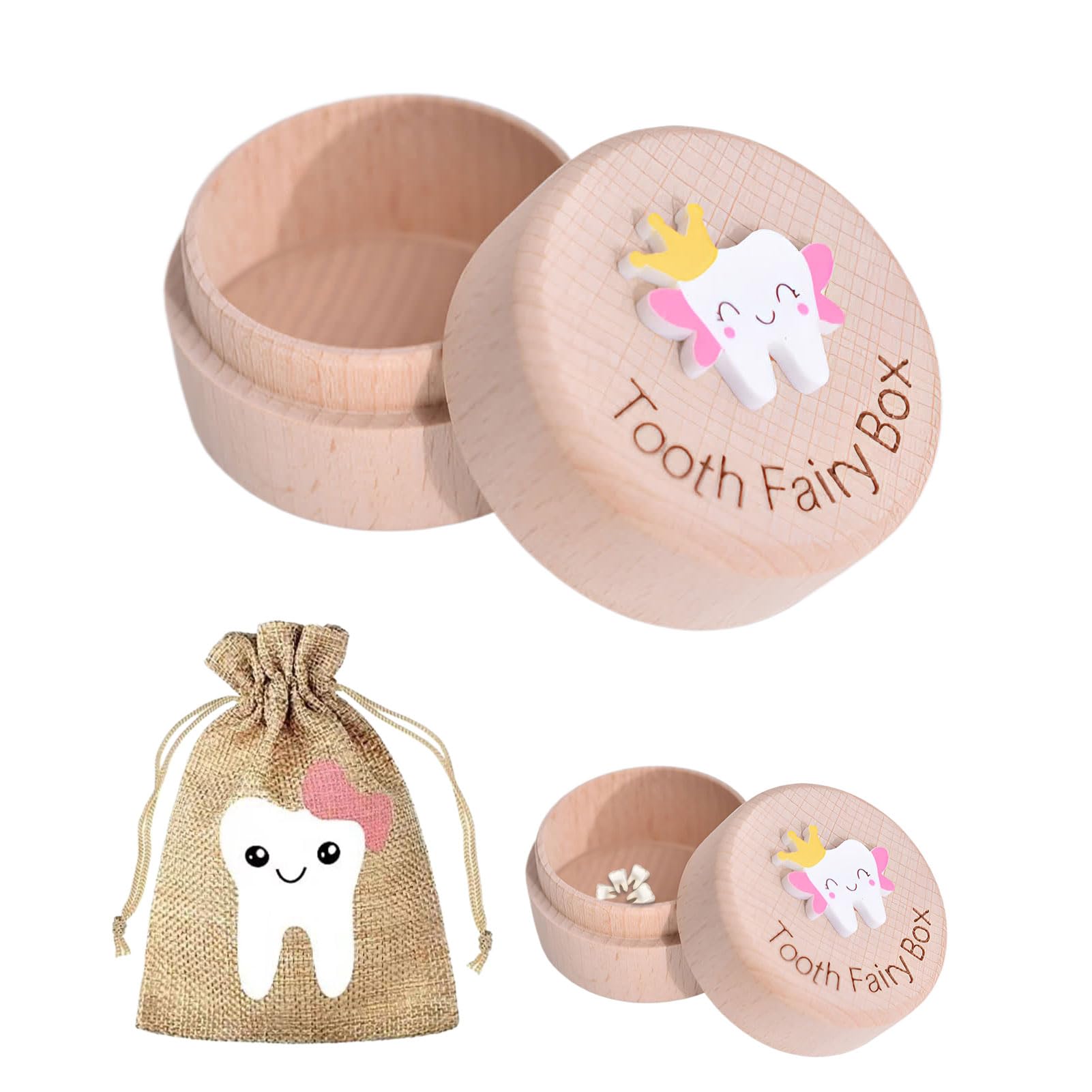 Eophmi Tooth Fairy Box, 3d Carved Tooth Fairy Bag, Tooth Fairy Gift