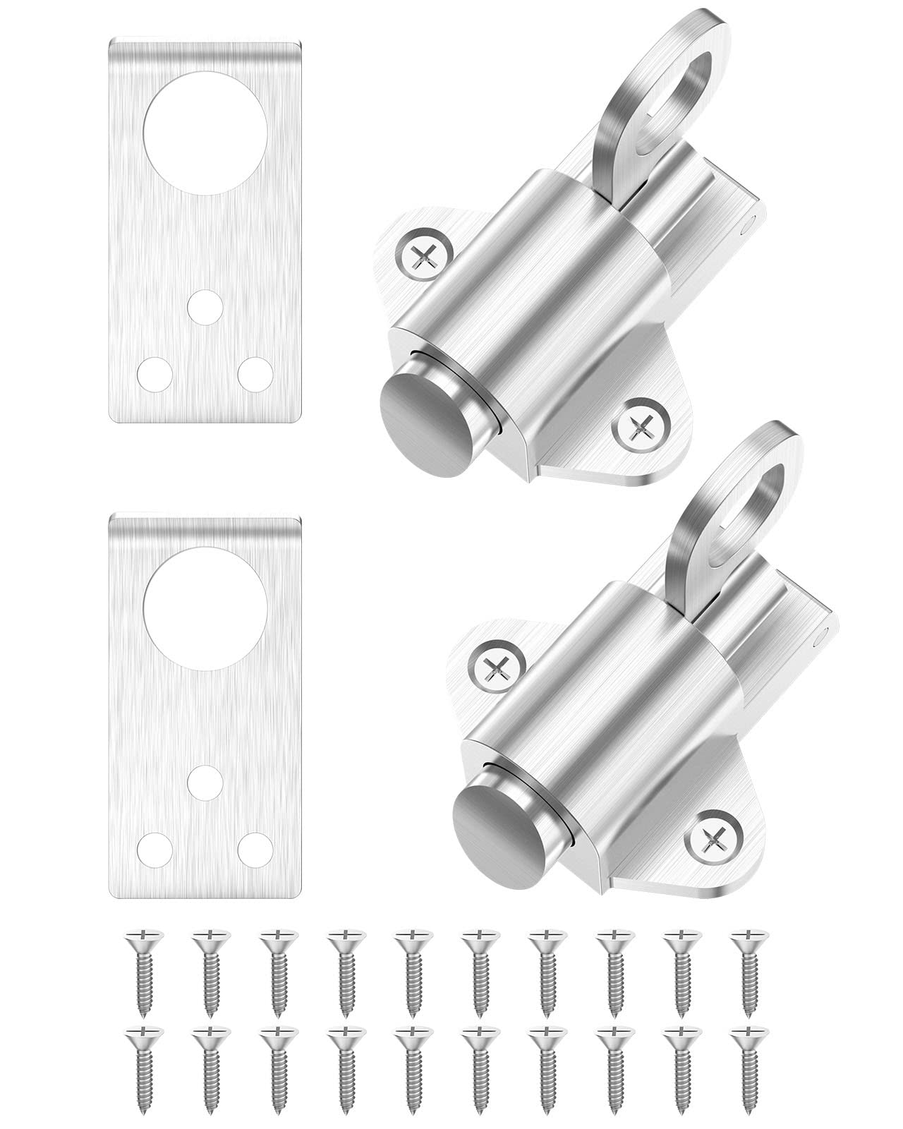 Buy Spring Latch Bolt, 304 Stainless Steel Spring Loaded Latch Gate