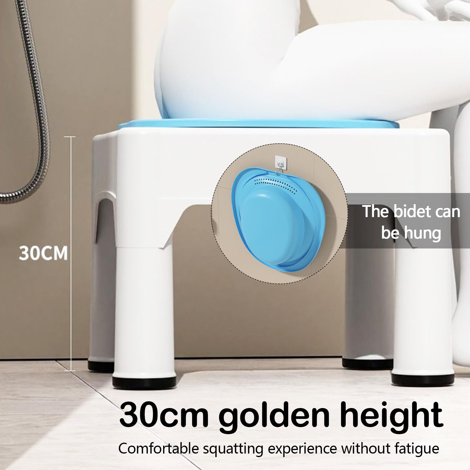 Bagno di Vapore, Bagno di Vapore con Sgabello Bagno di Vapore Per Lo Scarico del Water Bagno di Vapore Rimovibile Per il Trattamento Delle Emorroidi Assistenza Post-Partum Donne Incinte e Anziani