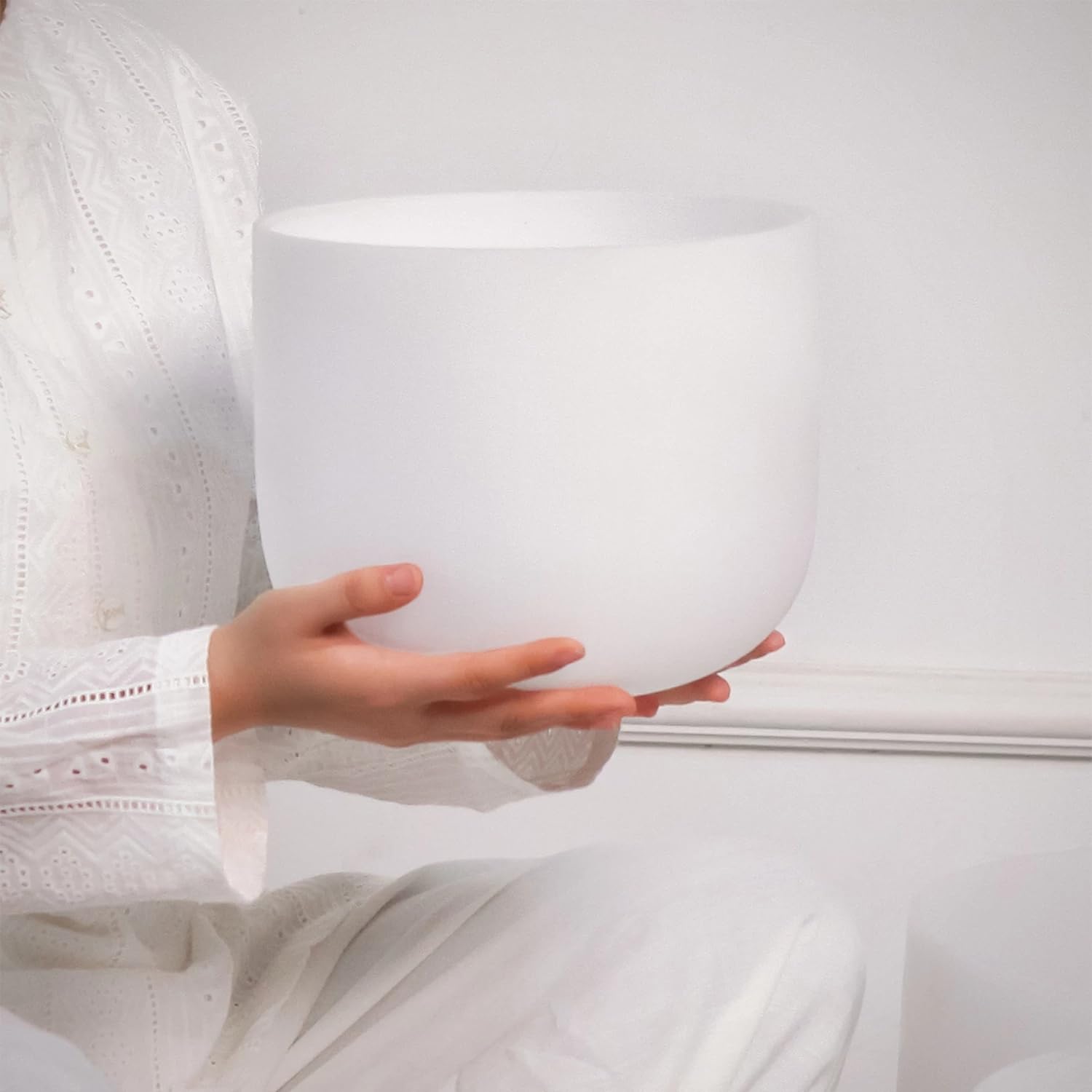 Hye-eun Campana tibetana in cristallo da 432 Hz, 417 Hz, suono professionale per meditazione e relax, 20,3 cm, consapevolezza spirituale, pulizia e sollievo dallo stress