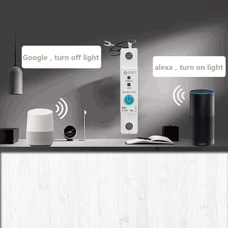 WEBN 63A WiFi Okos Fogyasztásmérő DIN Sín Energiamérő kWh Kapcsoló