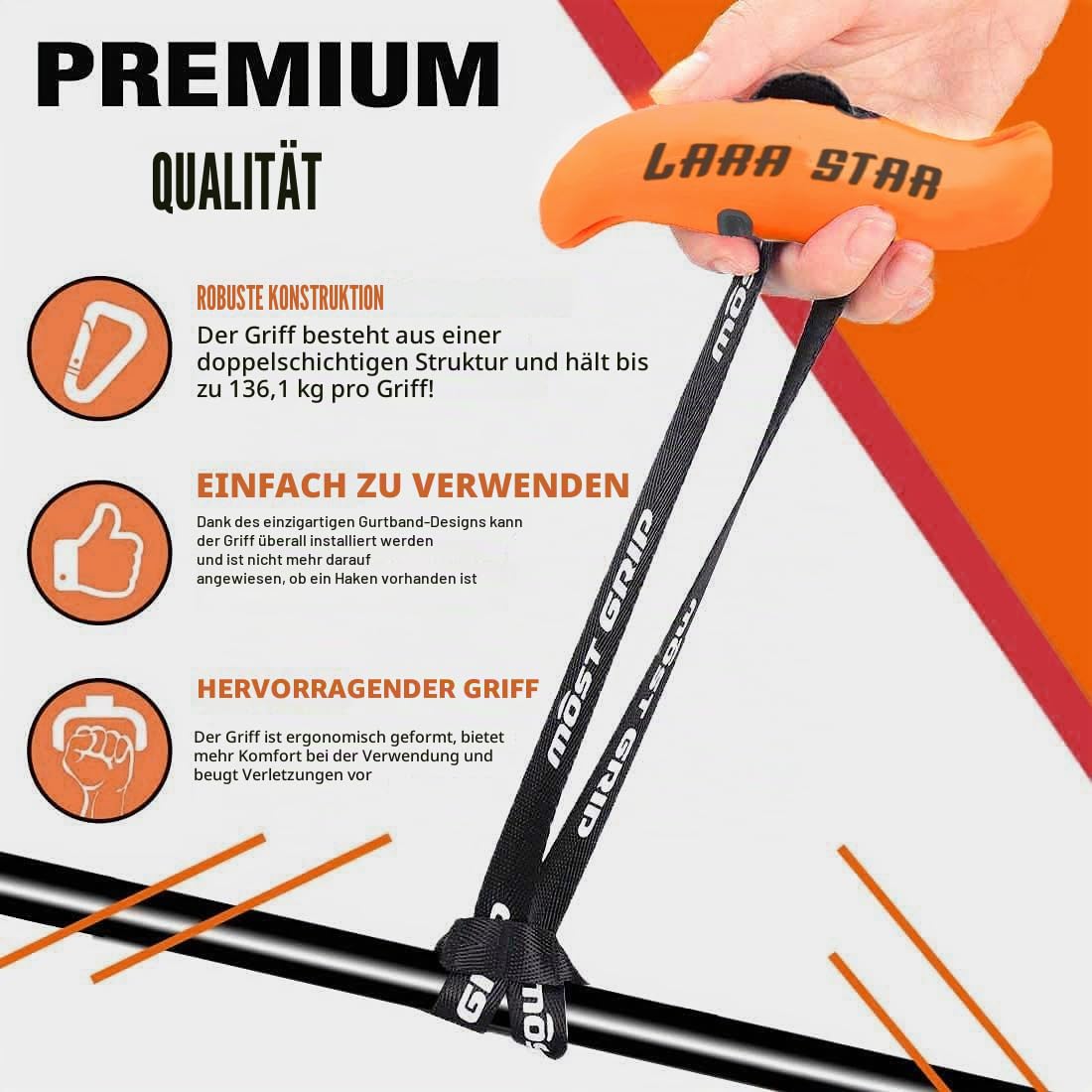 Klimmzuggriffe Griffe Fitnessgurt Heavy Duty Kabel Maschine Griffe Training Grip Strength Sling Trainer für Home Gym Pull Up Bars Barbells und Pulling Machines