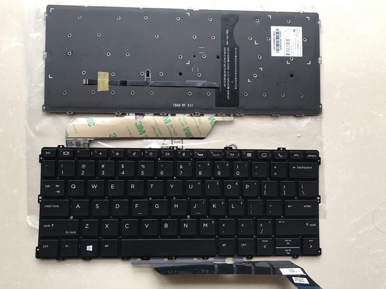 New US Black English Backlit Laptop Keyboard (Without palmrest) for HP EliteBook X360 1030 G2 P/N:904507-001 HPM16A63USJ930 Light Backlight
