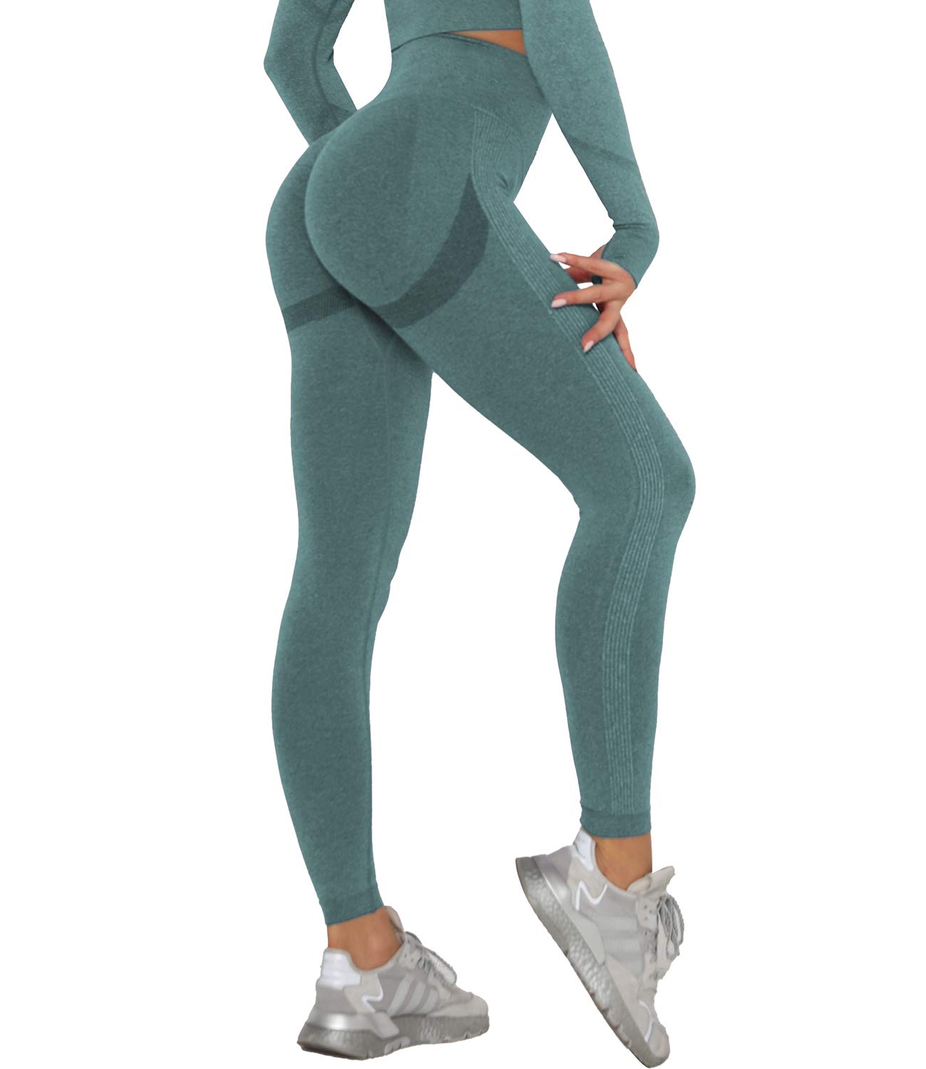 DUROFIT Leggins Donna Push up Leggings Sportivi Vita Alta Anticellulite Pantaloni Palestra per Fitness Yoga Pant