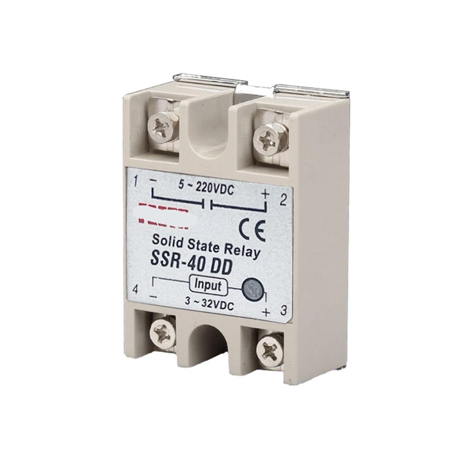 Relais à semi-conducteurs SSR-40DD DC-DC 40A pour contrôle de tension 5-60V