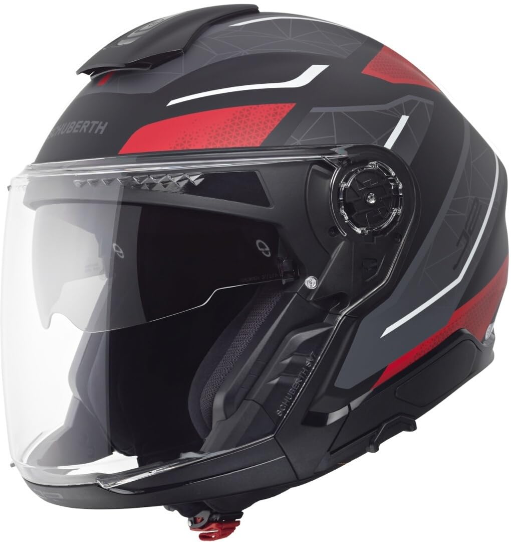 SCHUBERTH J2 Açık Motosiklet Kaskı-Sigma Red-57-M