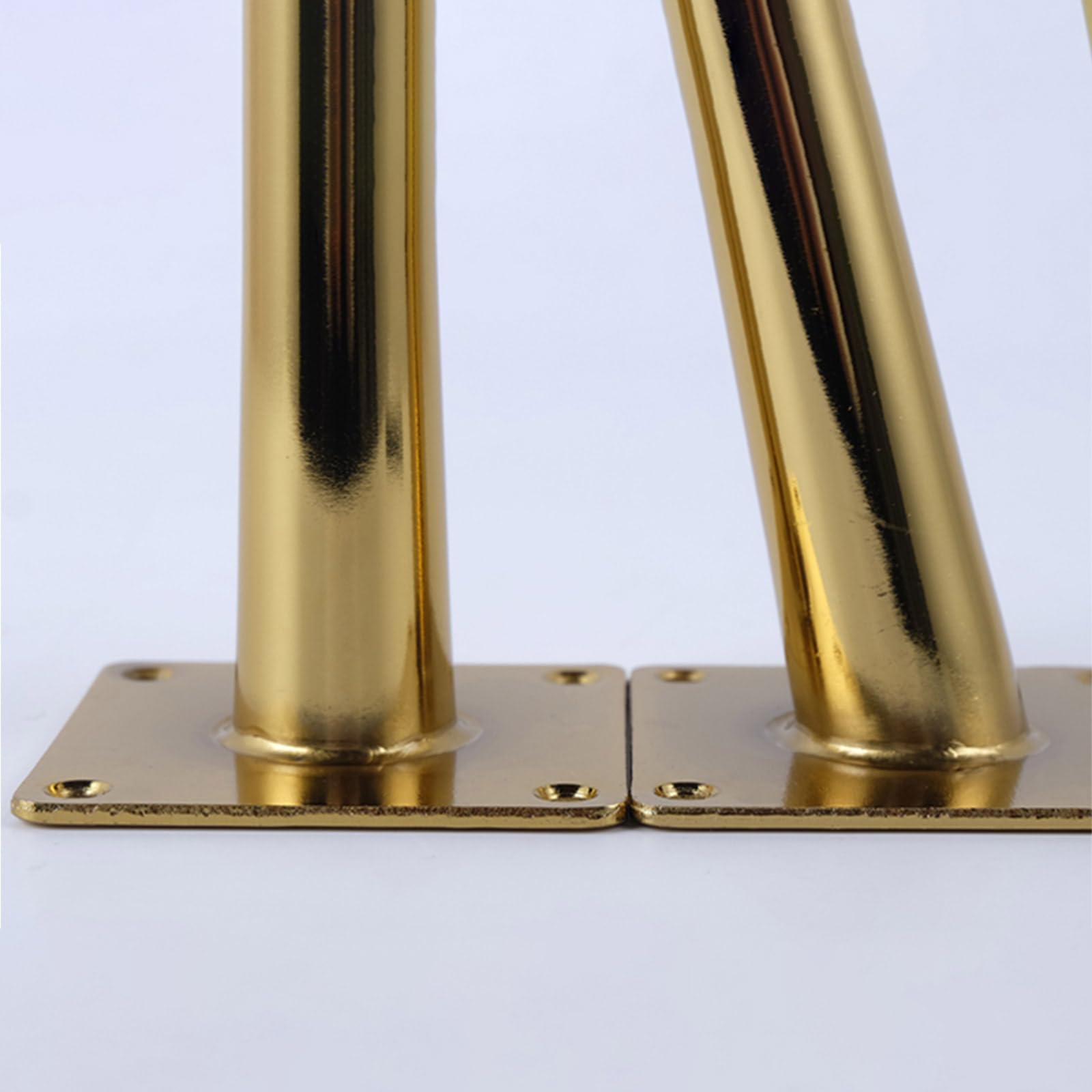 Generico Piedini per Divano in Metallo da 30 cm 4 Pezzi Supporto per Gambe per Divano Superficie Galvanizzata in Ferro Dorato Altezza Piedini per Tavolo: 10-30 cm Piedini per Mobile da 30 cm/11,8"