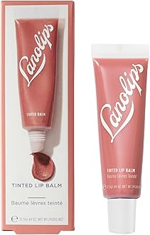 Lanolips Tinted Lip Balm - Moisturizing, Color-Tinted Balm with Lanolin & Vitamin E for Dull, Dry, Cracked Lips, Perfect Nude (12.5g / 0.44oz)