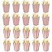Scatole di Popcorn 20 PCS Scatole di Popcorn Retrò Piazza Motivo a Strisce Motivo Ondulato Scatole di Caramella per Decorativo Partito di Film Dolci Rosso e Bianco
