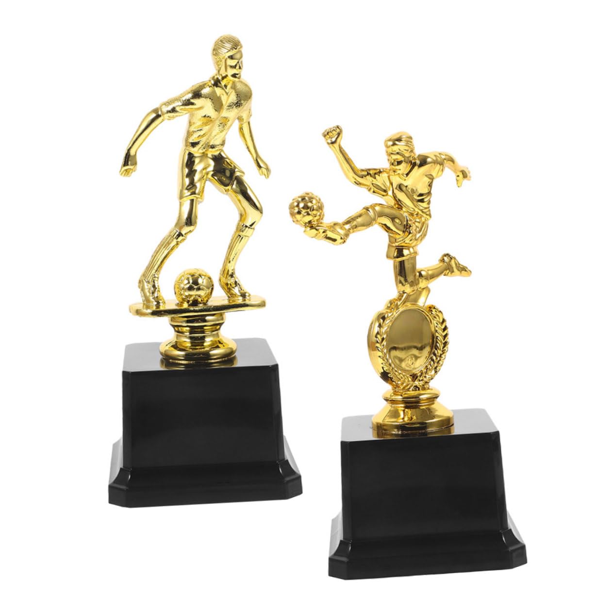 2piezas Copa De Fútbol Dorada De Plástico para Eventos Deportivos Reconocimiento De Logros para Niño Niña y Niñas Fiestas y Competiciones