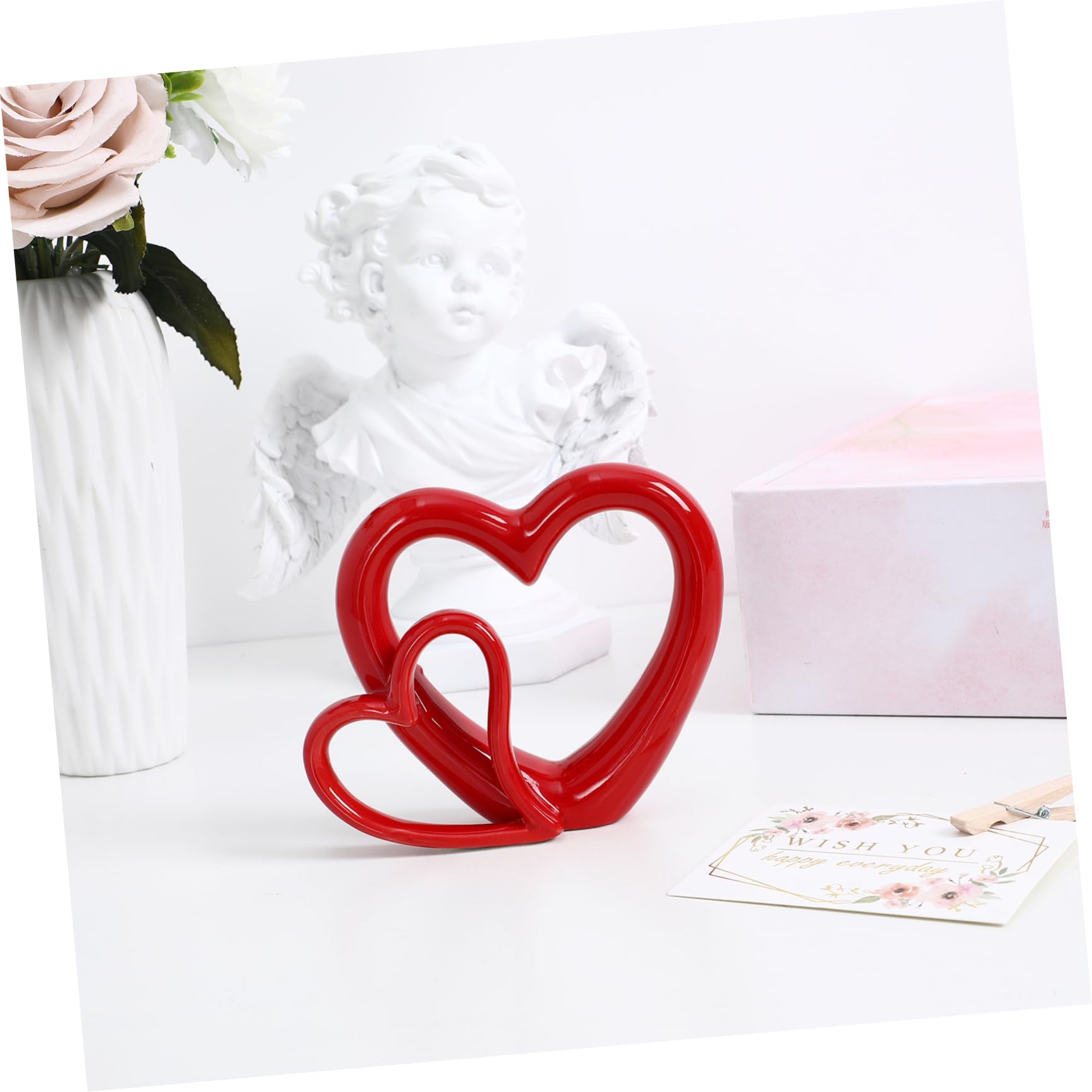 Set Di 6 Spille A Forma Di Cuore Rosso Healvian - Decorazioni Per Maglioni E Sciarpe, Per Matrimoni E Occasioni Romantiche