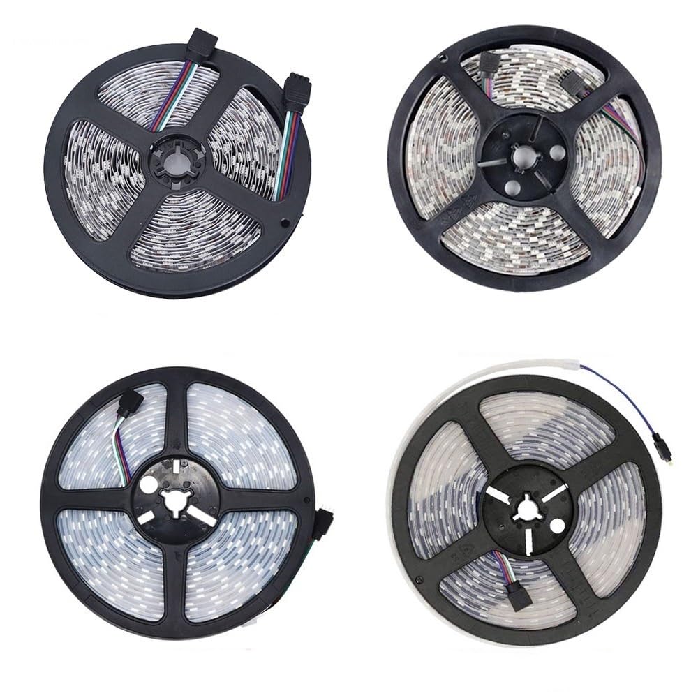 Exterior/interior decorativos, Tira de luces LED flexible for techo, 4 rollos (5 m, 20 metros), 12 V CC, 5050SMD, 60 LED/m(IP67 Waterproof,Pure White)