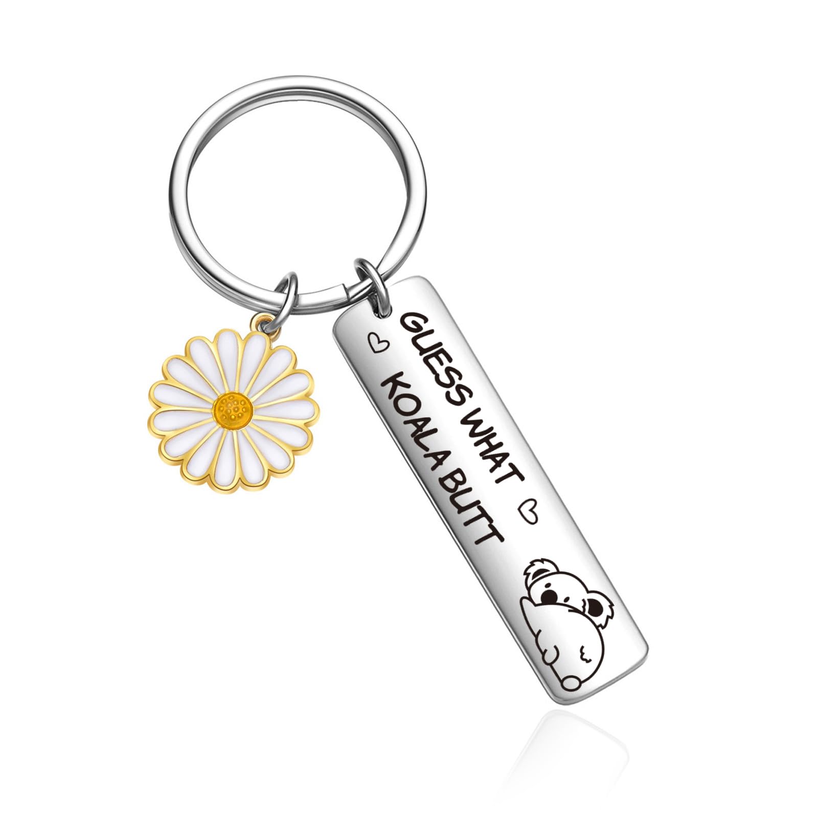 OWHOMS Koala Charm Gift For Koala Girl Gift Coworkers Keychain Sister Gift Boyfriend Jewelry BFF Keychain