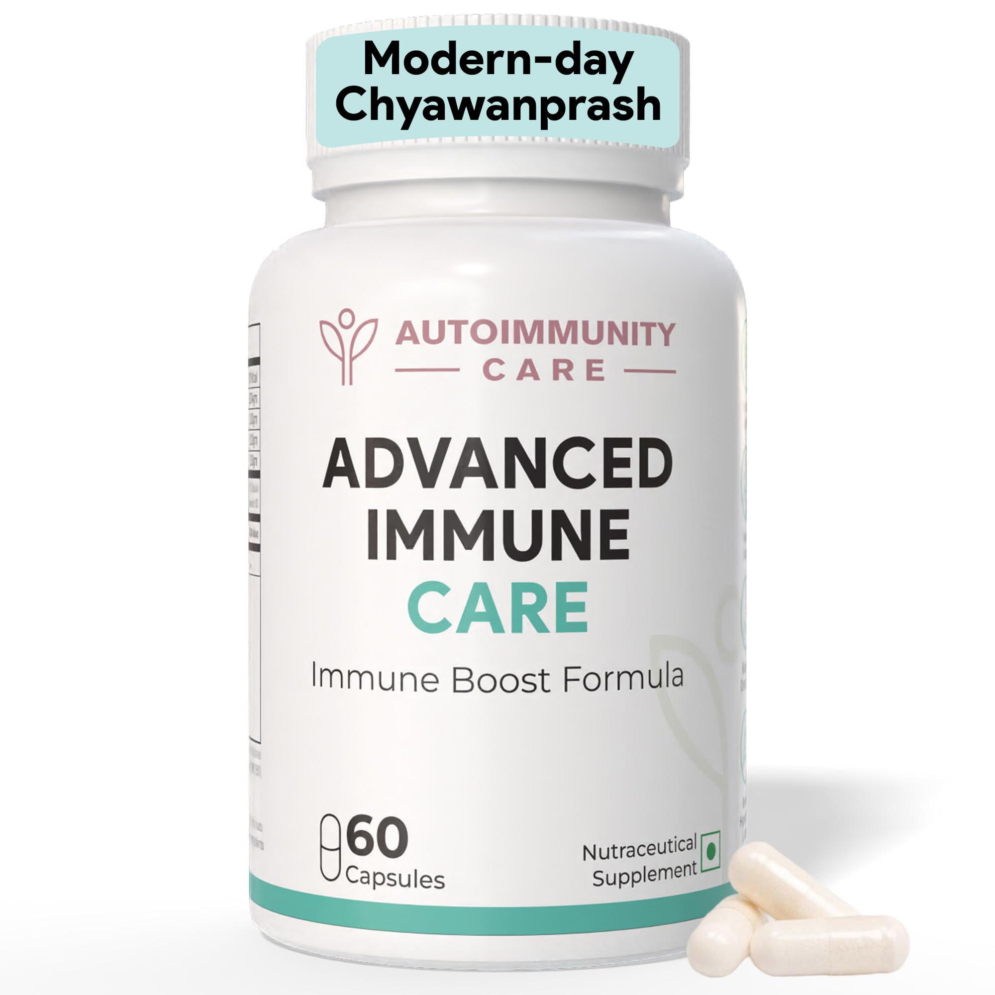 Autoimmunity Care Advanced Immune Care | 11-in-1 Immunity Booster with Vitamin C, D, E, Zinc, Selenium, Elderberry, Ginger, Bee Propolis & S. Boulardii | Antioxidant & Immunity Booster for Men & Women | 60 caps & doses-image-47