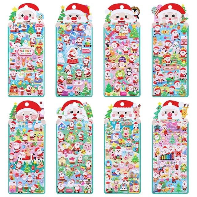 Crackles Kawaii Stickers Set – Set of 4 Christmas Themed Santa and Items Stickers, DIY 3D Puffy Stickers for Boys & Girls, Aesthetic Sticker, Cute Stickers, Self Adhesive Stickers Set (Pack of 4) (B0CP7XF6TX) Amazon Price History, Amazon Price Tracker