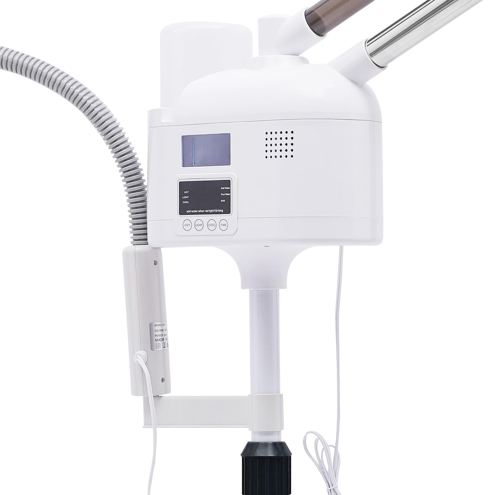 Ozon Bedampfer 360°, Gesichtsdampfer Professional 3 in 1 mit 5X Lupenlampe, Gesichtssauna Verdampfe für Salon und Zuhause, Hautalterung ermäßigen