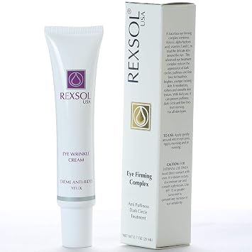 REXSOL Eye Firming Complex Anti-Puffiness & Dark Circle Treatment | Under Eye Cream For Dark Circles and Puffiness 20 ml/0.7 oz