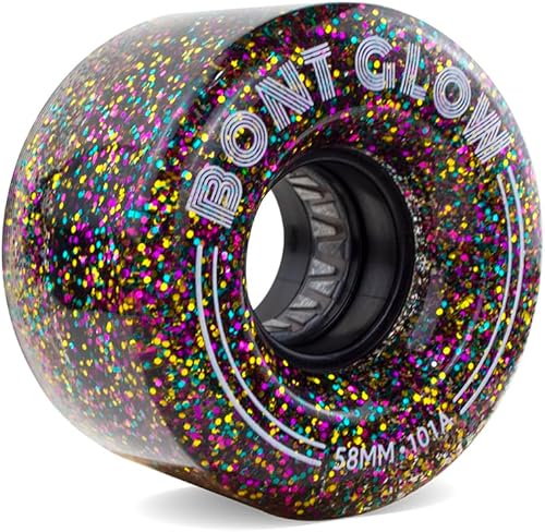 Miniatura 14 de Bont Ruedas de patinaje LED para exteriores con luz brillante, 2.441 x 1.378 in, 83 A, paquete de 4, para patinaje de calle y recreativo