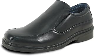 Boy Classic Slip-on Loafer and Lace-up Oxford William Kid Dress Shoe School Uniform with Removable Insole and Square Toe Black Brown Black Patent