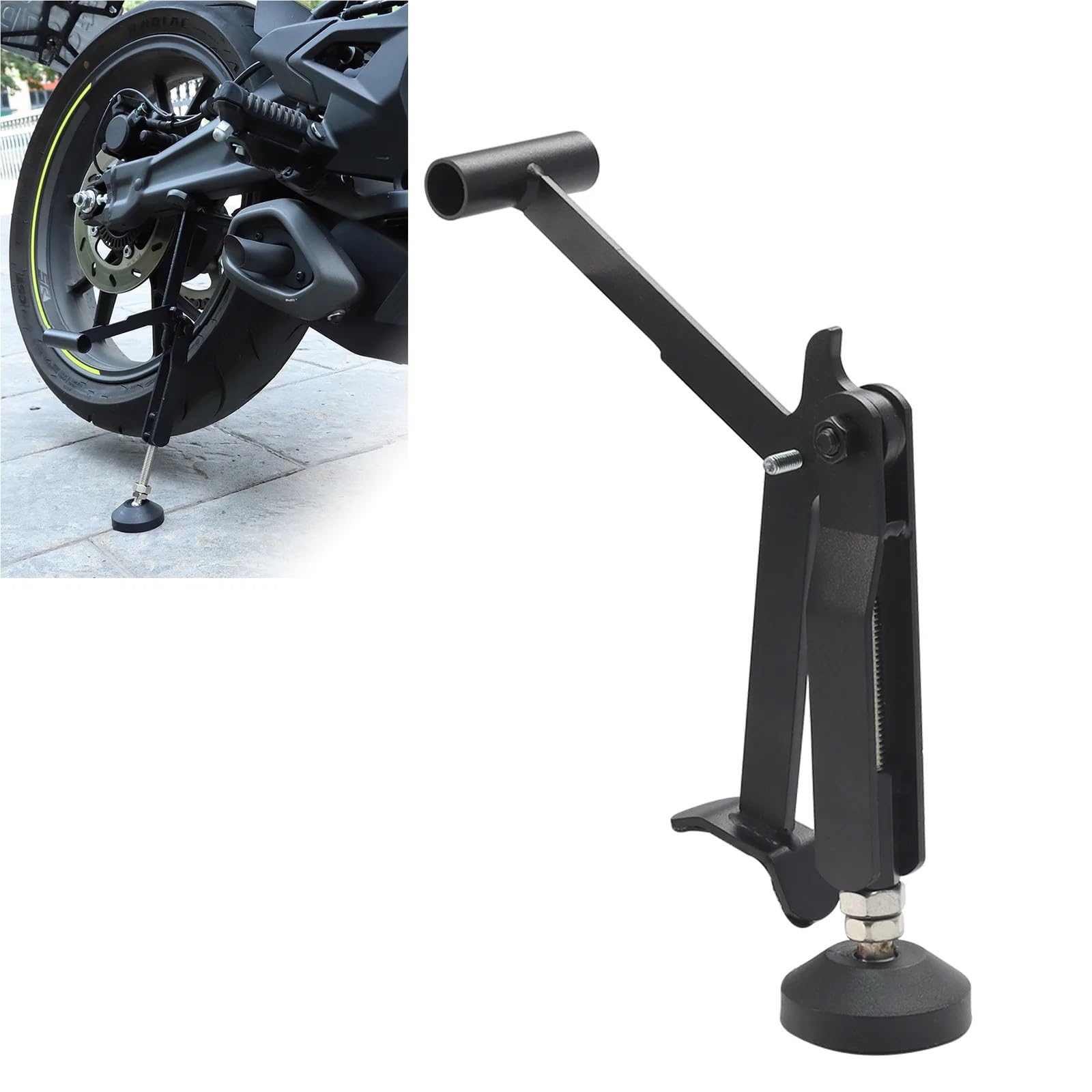 adapter podpórki Stabilny podnośnik wahacza składany do motocykla terenowego przenośna rama podnosząca koło motocyklowe podpórka boczna padok