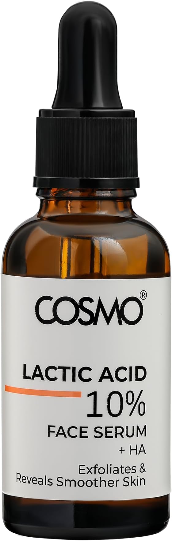 CD COSMO DESIGNS Lactic Acid 10% + Ha Face Serum Exfoliates, Reveals Smoother Skin 30ml All skin types