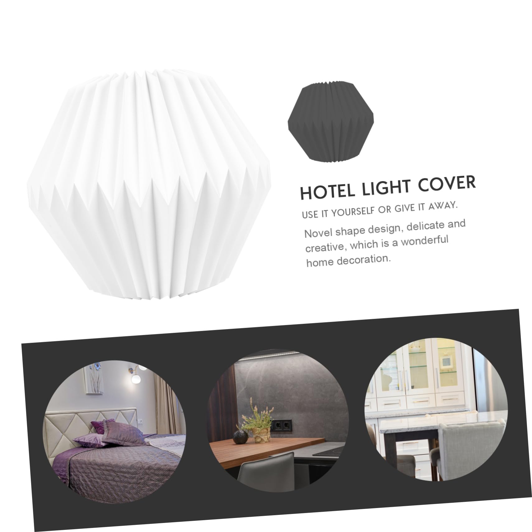 DOITOOL 3pezzi Lampadario Geometrico Artigianale Paralume Nordico Elegante Per Illuminazione Domestica Design Semplice e Decorativo Resistente e Durevole Per Ambienti Moderni e Accoglienti