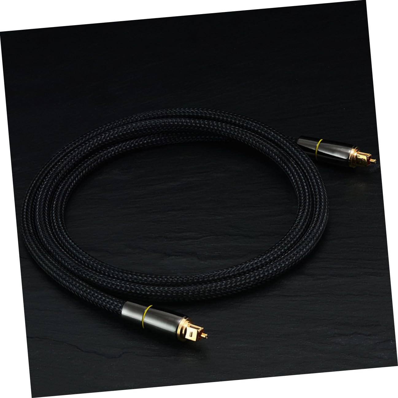 Cavo Audio Ottico Digitale 20 Metri in Fibra Ottica Nero | Cavo Male To Male, Guaina Protettiva, Corpo Flessibile, Confezione da 1 Pezzo