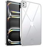 JETech Clear Case for iPad Pro 11-Inch M4 2024 (5th Generation), Anti-Yellowing Transparent Shockproof Slim Tablet Back Cover with Hard PC Back and Soft TPU Bumper