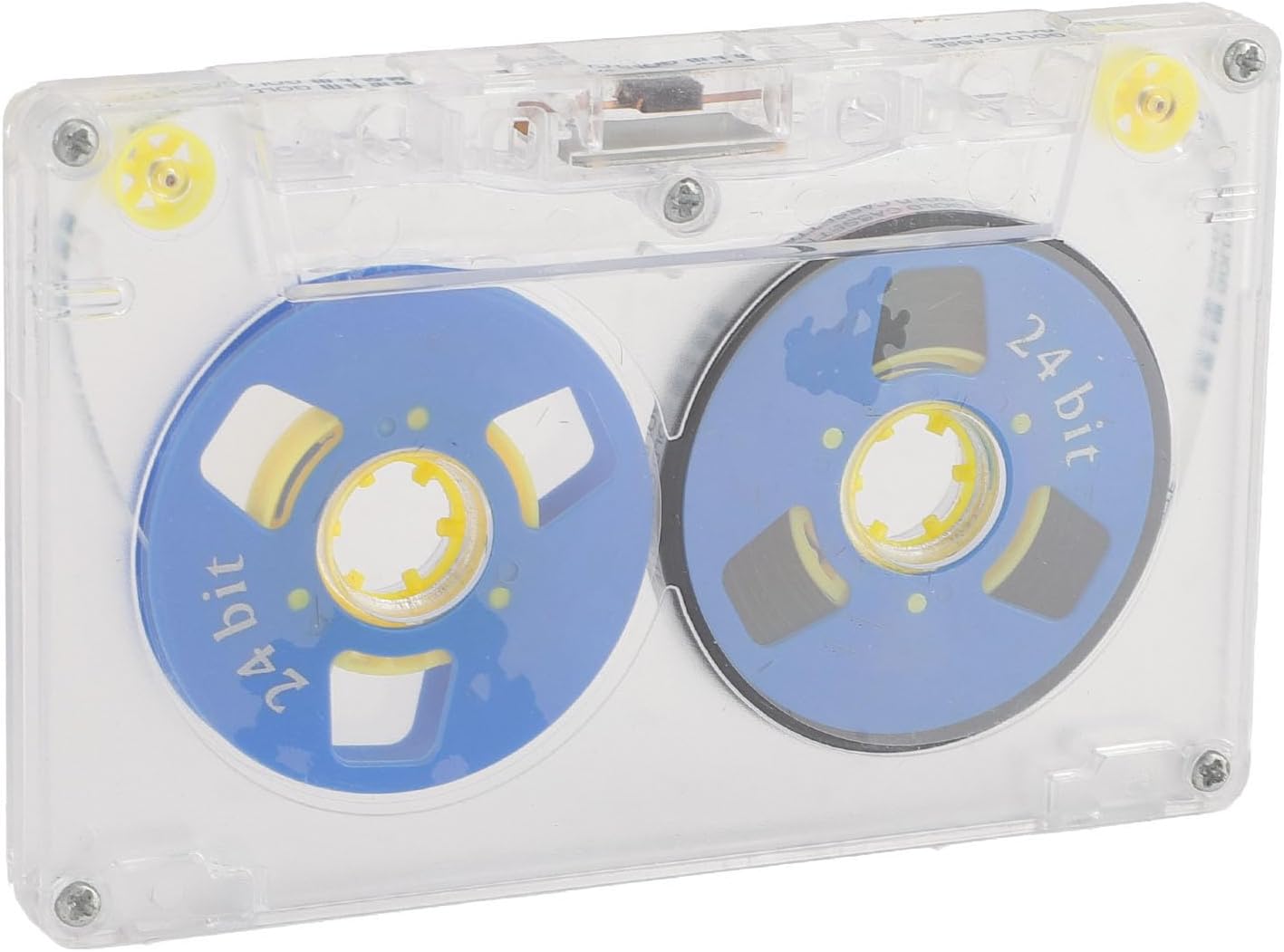 60-Minute Blank Audio Cassette Tape with Transparent Case - Durable for Music & Voice Recording Professional Use