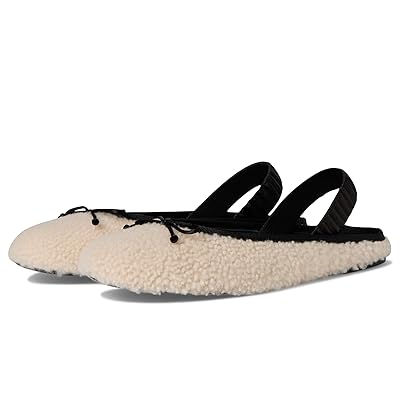 Stuart Weitzman Prima Bow Shearling Slingback Women