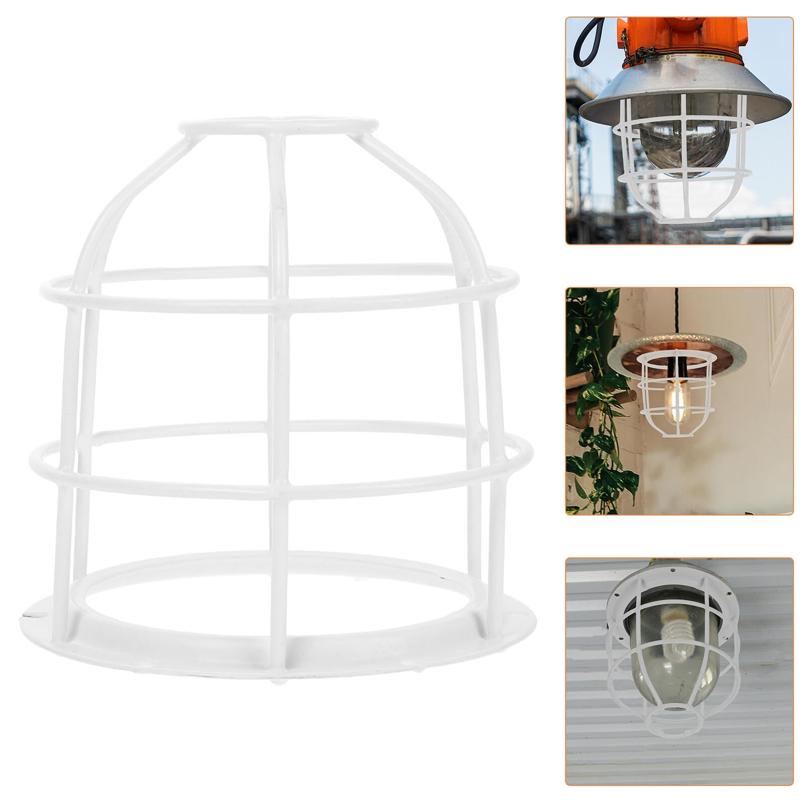 Gabbia Protettiva per in Acciaio Inossidabile Paraluce Industriale Antiurto per Illuminazione Officina Fattoria e Custodia Resistente e Versatile per Lampade