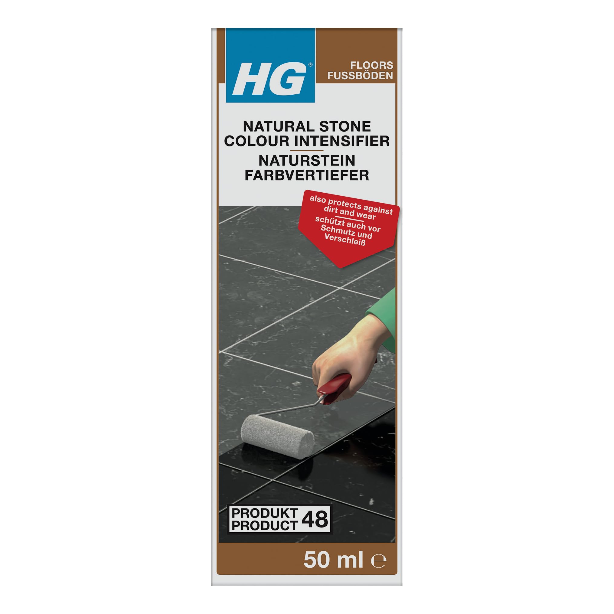 HG Natural Stone Colour Intensifier | Restores Shade & Protects Against Dirt & Wear | 50ml
