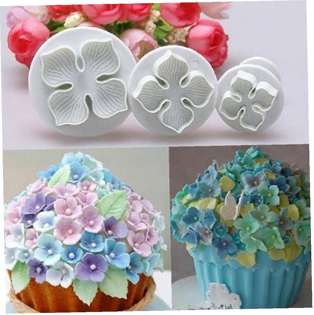 Hortensien Fondant Silikonform - Rosa Backzubehör Für Kuchen & Desserts