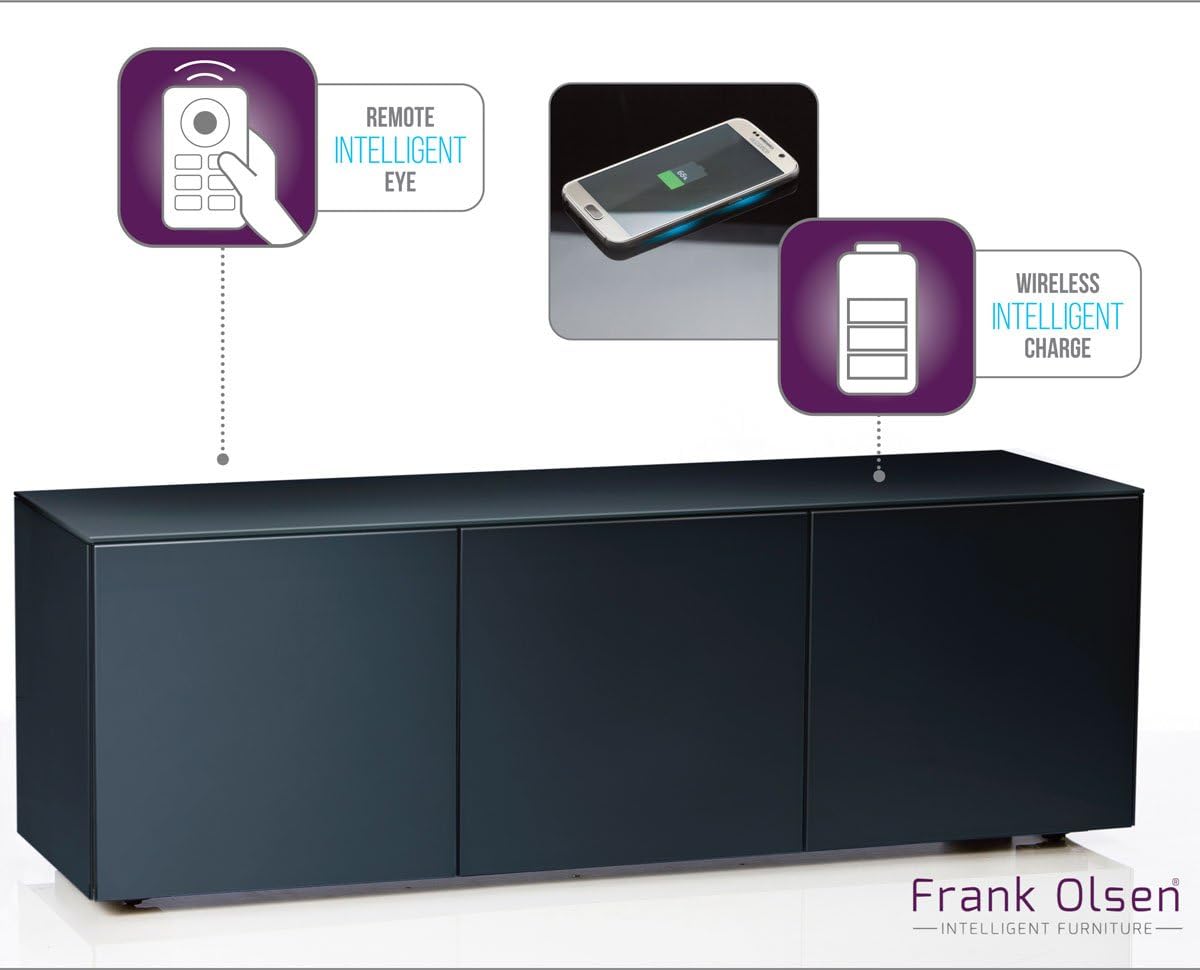 Frank Olsen 34574 INTEL1500BLK TV Cabinet For TVs Up To 70 - Black