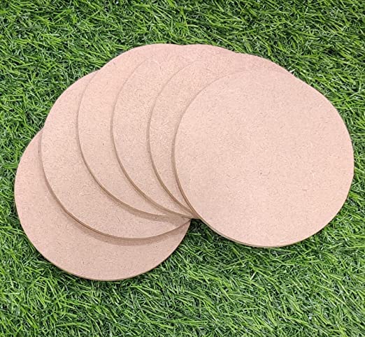 Kavya Craft Present Round MDF Boards for Art and Craft 4 inch - 5mm Pine Wood Board Unfinished Round MDF Cutouts for Art and Craft for Resin Art, Mandala Art, Pyrography, Painting (5)-image-39