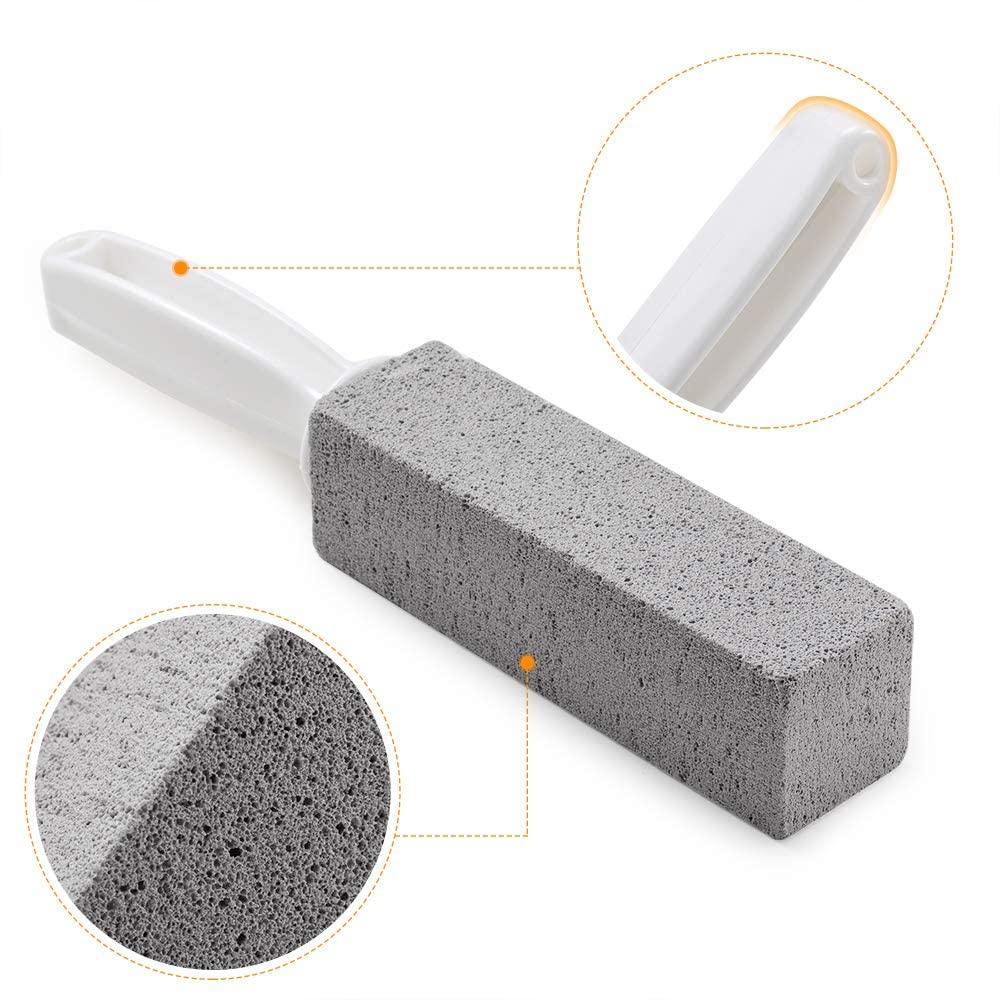 Buyntry Pumice Cleaning Stone Toilet Bowl Cleaner Hard Water Ring Remover for Bath/Pool/Kitchen/Household Cleaning 3 Pack 2