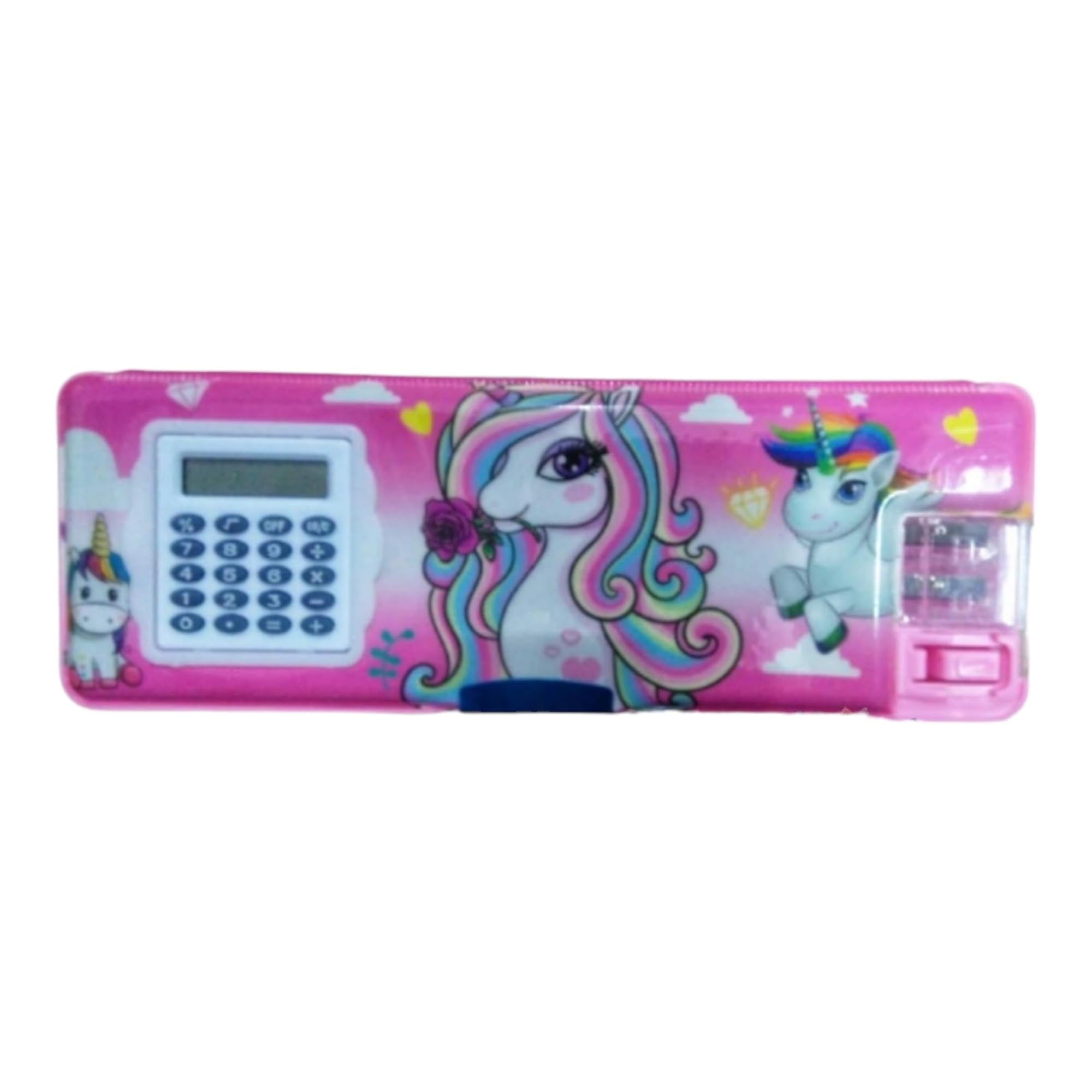 Afi Decor Pencil Box Calculator Geometry, calci Geo, Dual Sharpener with Calculator, Stationary Box for Girls & Boys Art Plastic Pencil Box Calci Pink Horse (B0D2BPH2MY) Amazon Price History, Amazon Price Tracker