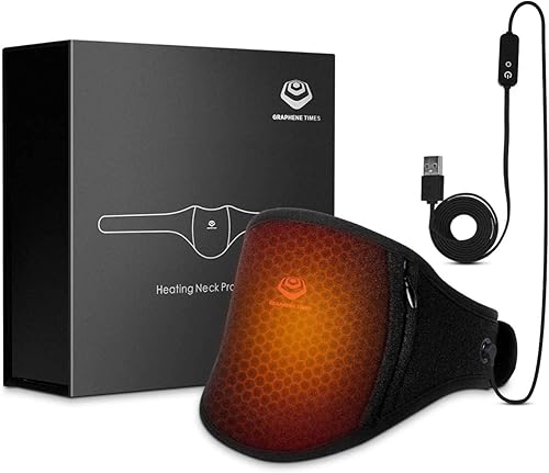 Miniatura 8 de Almohadilla térmica inalámbrica para el cuello, envoltura térmica para aliviar el dolor de cuello, almohadilla térmica eléctrica con película