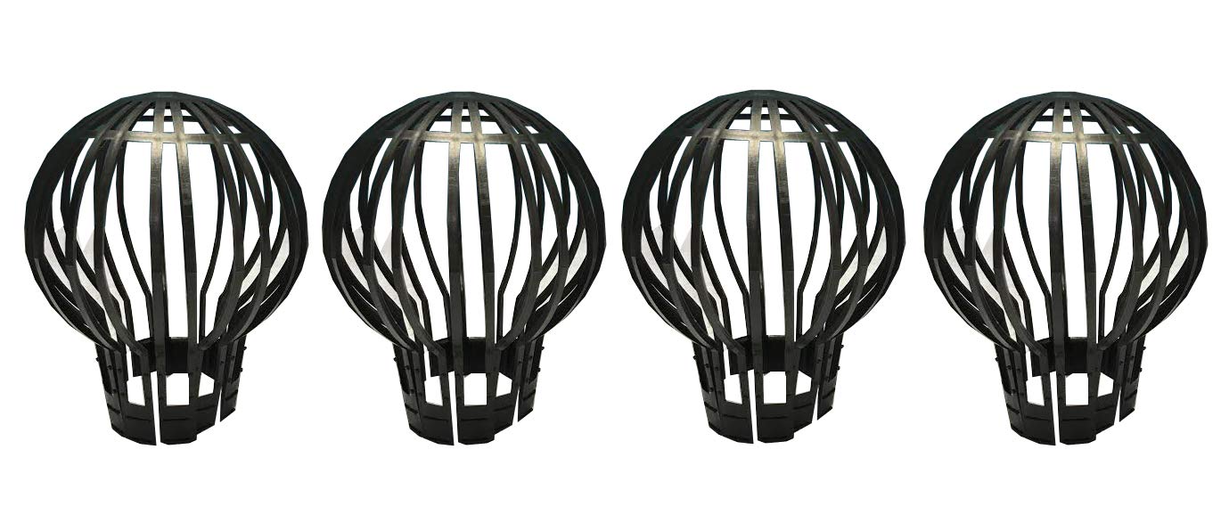Selections Gutter Downpipe Filter Guard Leaf and Debris Protection - Pack of 4