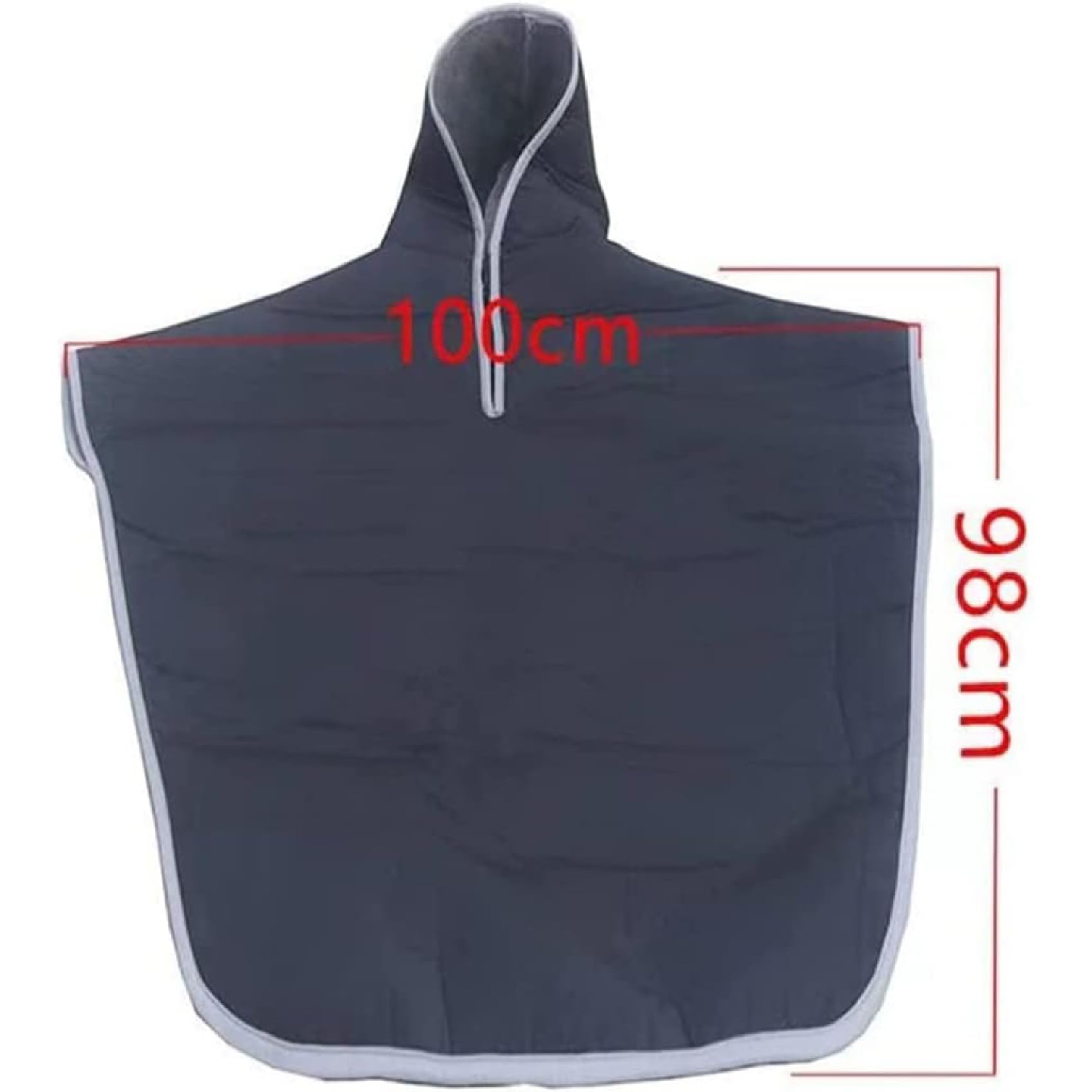 Rollstuhl-Wärmedecke, winddichter Cape-Poncho mit Kapuze, Fleece-gefütterte Reise-Thermodecke für den ganzen Körper, Beine und Unterkörper, universelle Passform