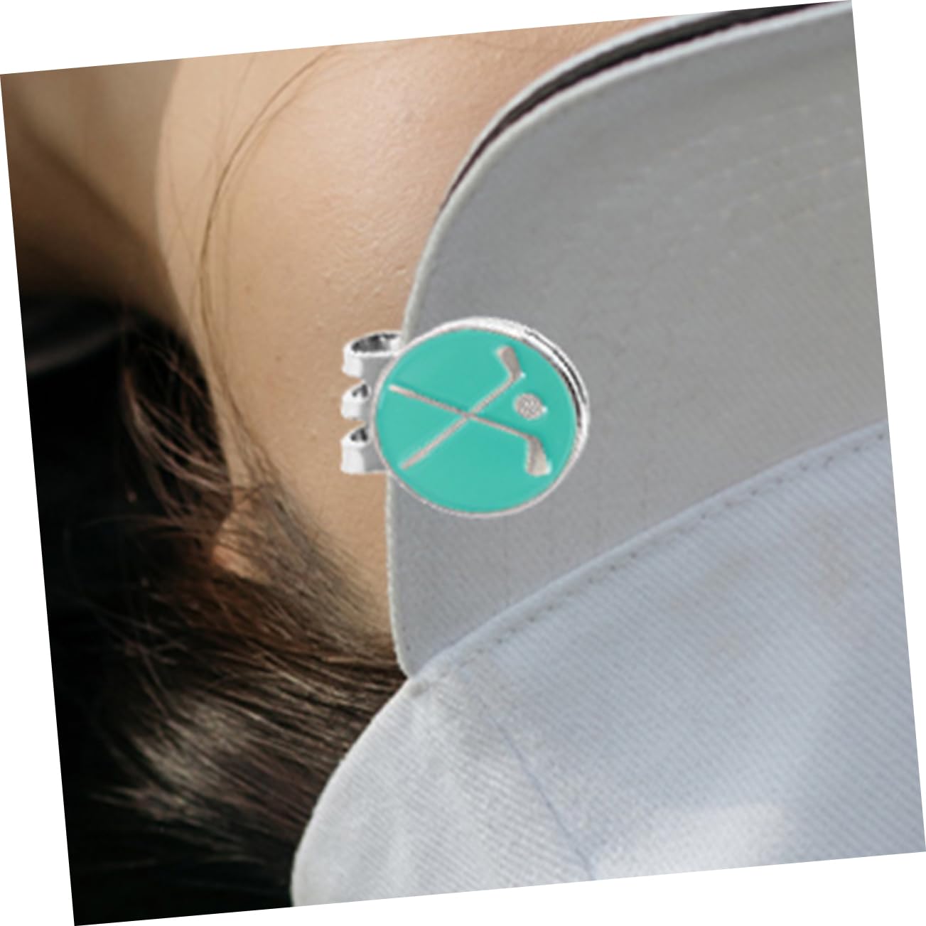 ibasenice Clip per Cappello Golf con Marcatore per Palline Accessorio Resistente Golfisti
