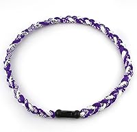 Vista 21 de MapofBeauty Dos colores moda tres trenzado cuerda Tornado collar