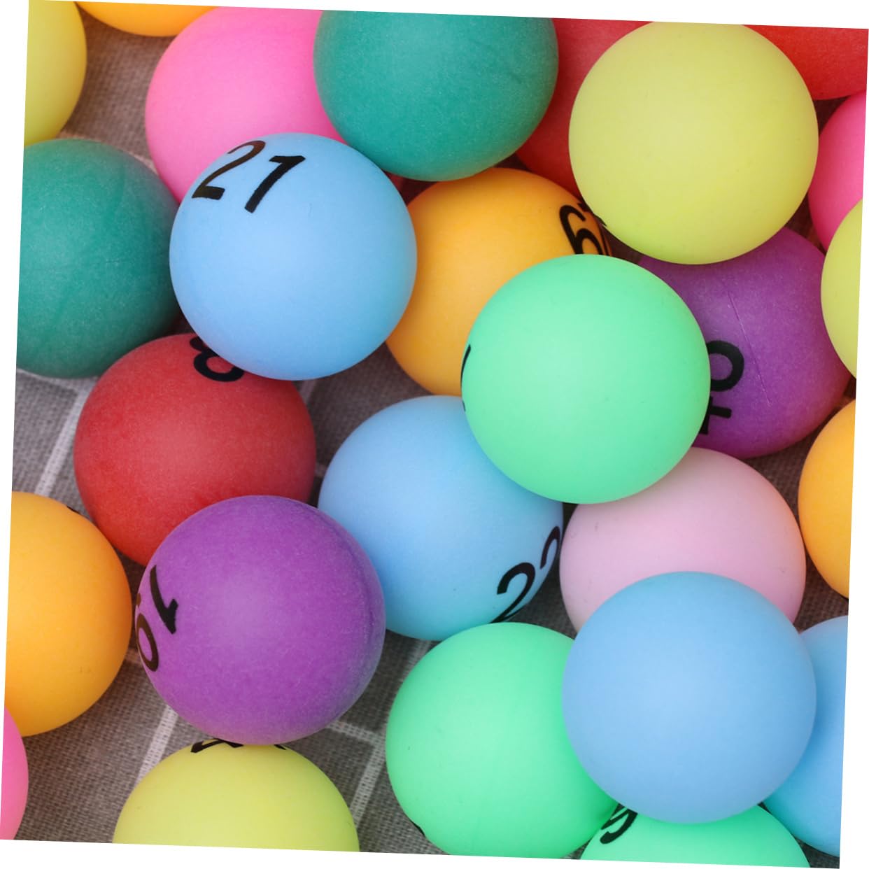 YARNOW 100 Piezas Tenis de Mesa Numbers Game Water Balls Bolas de Loteria para Fiesta Bolas de Cerveza de Loteria Pelotas de Pong numeradas Mini Pong Pelota de Actividad niño